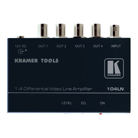 Kramer 1x4 Composite Video Line Amp with Differential Input