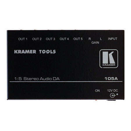 Kramer 105A 1x5 Audio Distribution Amplifier w/ 3.5m conn