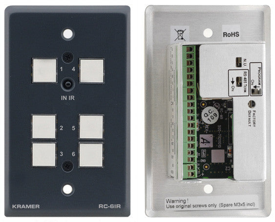 Buy Kramer RC-6IR 6-Button Universal Room Controller with IR Learning ...