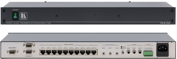 Kramer TP-210A Rack Mt 1:10 UXGA/Audio/RS-232 Over Twisted Pair Transmitter & DA