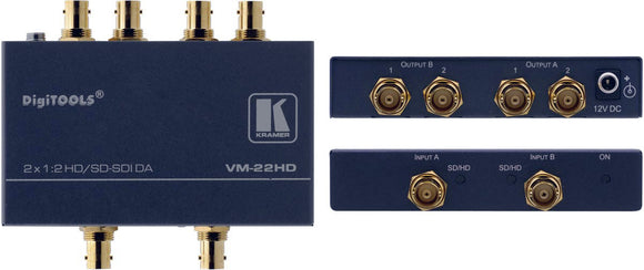 Kramer VM-22HD Dual-Mode 1:2 HD-SDI Distribution Amplifier