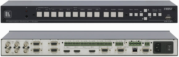 Kramer VP-731 9-Input ProScale Presentation Scaler/Switcher with Ethernet Control & Speaker Outputs