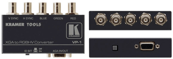 Kramer VP-1 15-pin HD to 5 BNC Bidirectional Format Converter