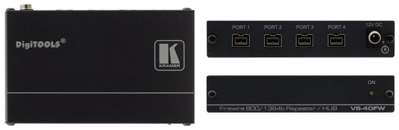 Kramer VS-40FW 4-Port FireWire 800 Repeater/Hub