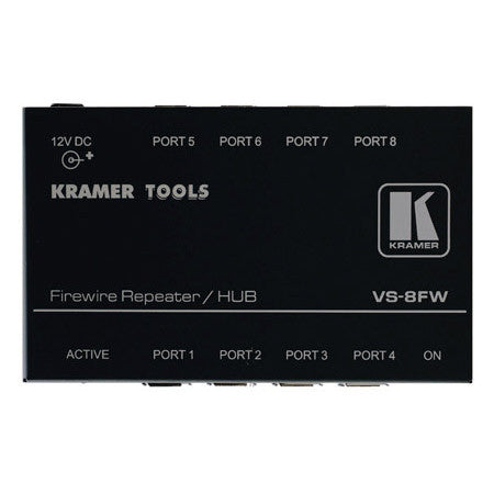 Kramer VS-8FW 8 Port Firewire Repeater/Hub up to 400Mbps