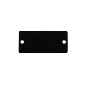 Kramer W-Blank Wall Plate Insert Blank Slot Cover Plate (Black)