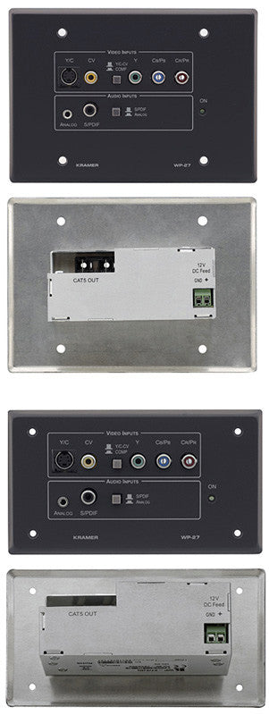 Kramer WP-27 Active Wall Plate Twisted Pair Transmitter (Gray)