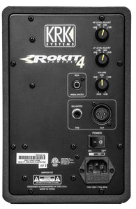 KRK RP4G3 Rokit 4 G3 30W 4 Inch Two-Way Active Studio Monitor - Single