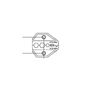 Kings KTH-5003 Crimp Die for KTH-5000 Belden 1505A/1506A/1694A/1855A/8241/9209A