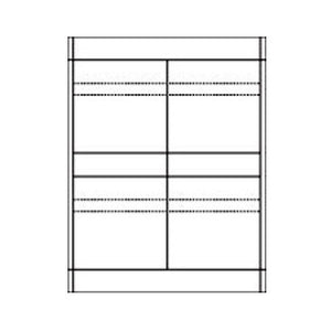 White Audio Cassette Face Labels 100 Pack 12 Per Sheet