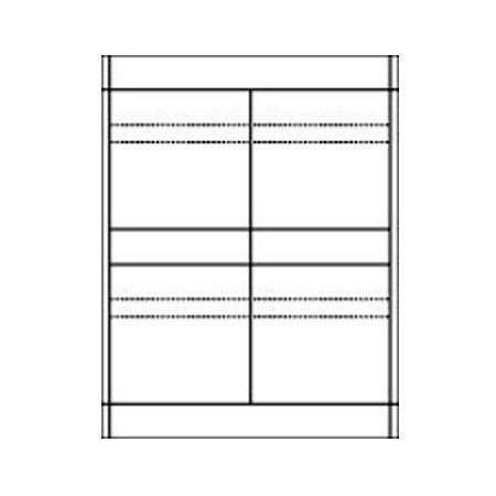 White Audio Cassette Face Labels 100 Pack 12 Per Sheet