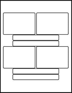 Betacam SP Combo Face & Spine Labels 100 Sheet Pack