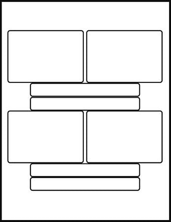 Betacam SP Combo Face & Spine Labels 100 Sheet Pack