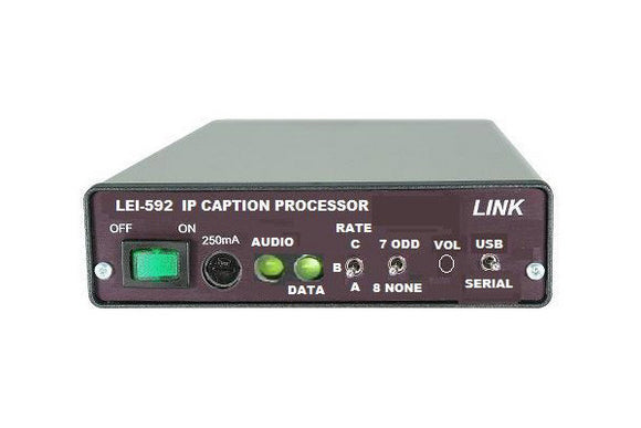 Link Electronics LEI-592M IP Closed Caption System - Master (requires Master & Slave for two way communication)