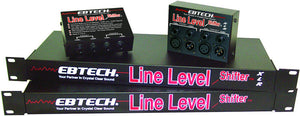 Ebtech LLS-8-XLR 8-Ch Single Rack Space Line Level Shifter w/XLR Jacks