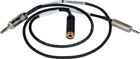 Sescom LN2MIC-ZMGH-MON 3.5 Line to 2.5 Mic for Zoom H4N with Monitoring Tap