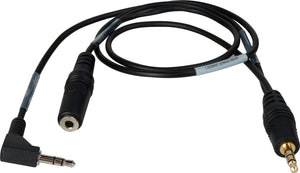 Sescom LN2MIC-ZMH4-MON 3.5mm Line to Mic 25dB for Zoom H4N with Monitoring Jack