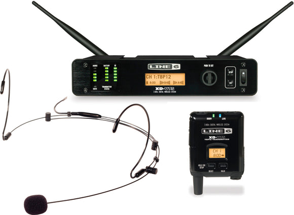 Line 6 XD-V75HS 14-CH 24GHz Bodypack & Black Headset Digital Wireless System