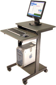 Luxor PS3945 Adjustable Height Mobile Computer Workstation