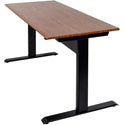 Luxor SPN48F-BK/TK Pneumatic Adjustable Height Standing Desk - 48 Inch