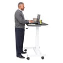 Luxor STANDUP-SC40-WB 40 Inch Single Column Crank Stand Up Desk