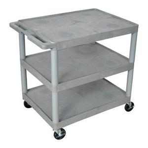 Luxor TC211G Three Shelf Tub Cart 32x24 Gray