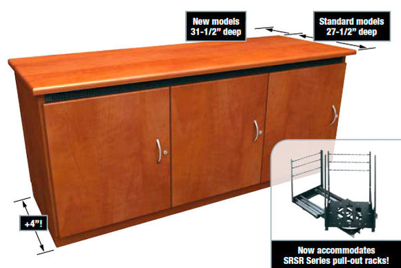 Middle Atlantic C5F1-D Deeper C5 Series Credenza Rack - 1 Bay 31.5 Inch Deep