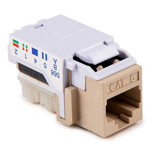 HellermannTyton Cat 6 110 Punchdown Keystone Module-White