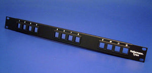 HellermannTyton Snap-In Keystone Rack Panel- 1 row of 12 ports (1RU)