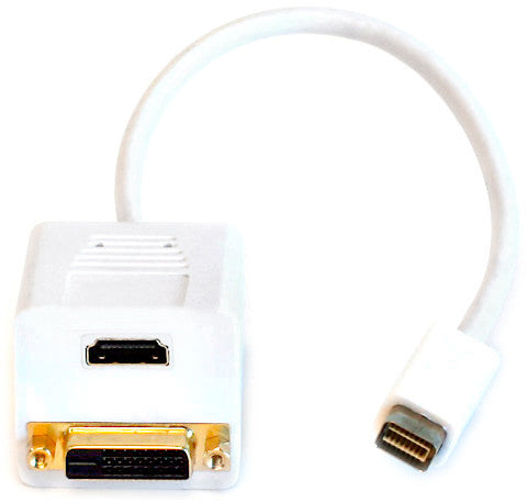 Apple MINI-DVI to HDMI Female & DVI-D Female Video Splitter