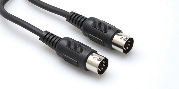 Hosa MIDI Cable 5-Pin DIN Male to 5-Pin DIN Male 3FT Black