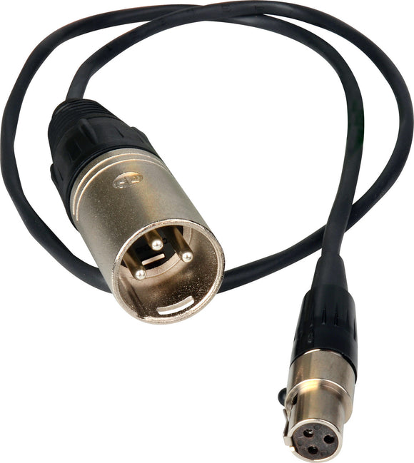 Burst Female Mini XLR to XLR Male Cable Adapter for Burst 18 Inches