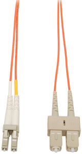 1-Meter 62/125 Fiber Optic Patch Cable Multimode Duplex LC to SC - Orange