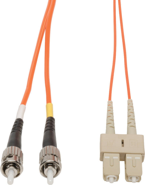 1-Meter 62/125 Fiber Optic Patch Cable Multimode Duplex ST to SC - Orange