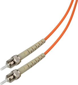 1-Meter 62/125 Fiber Optic Patch Cable Multimode Simplex ST to ST - Orange