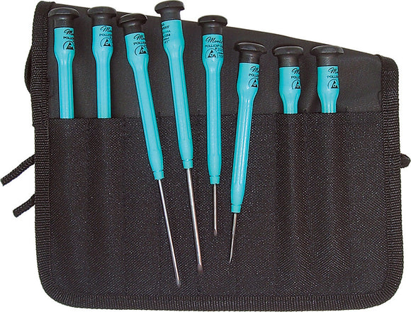 Moody Tools 8-Piece Slot Phil Combo Set with Fixed ESDSafe Handles Short & Long