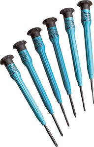 Moody Tools 6-Piece Slot / Cross Point Screwdriver Set with Fixed ESD-Safe Handles (short)