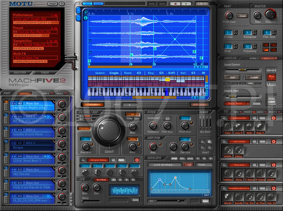 MOTU MachFive 2 Universal Sampler for MAC and Windows