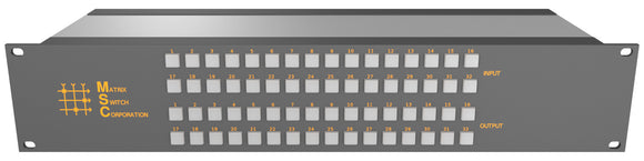 Matrix Switch MSC-2HD2416L 3G/HD/SD-SDI 24x16 2RU Routing Switcher -Button Ctrl