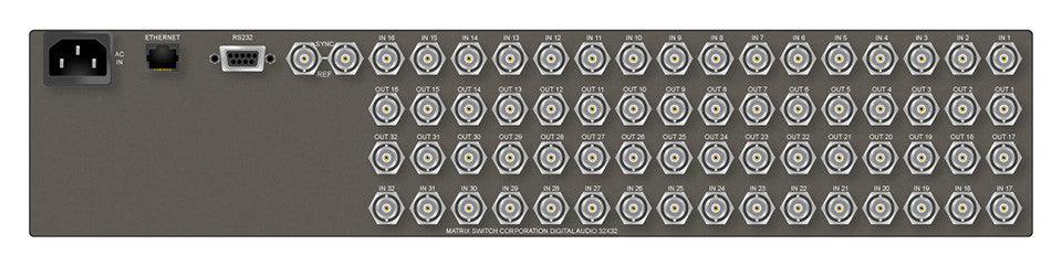 Buy Matrix Switch MSC-DE3232 32x32 AES Audio Routing Switcher MSC-DE3232