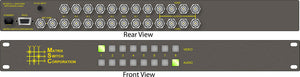 Matrix Switch MSC-HD81L 3G/HD/SD-SDI 8x1 Compact Routing Switcher -Button Ctrl