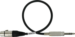 Mogami 2534 NEGLEX Quad Microphone Cable XLR Female to 1/4" TRS Male 100FT (Multiple Colors)