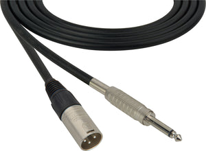 Mogami 2534 NEGLEX Quad Microphone Cable XLR Male to 1/4" TS Male 1.5FT (Multiple Colors)