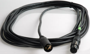 Mogami 2534 Audio Cable XLRP-XLRJ Black and Gold 25FT