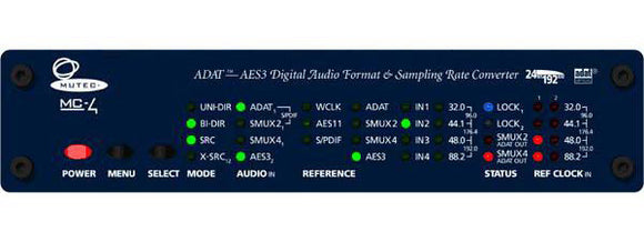 Mutec MC-4 8 Ch bi-directional ADAT/ AES Format & Sampling Rate Converter