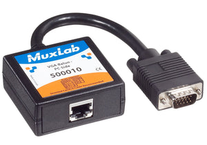 MuxLab 500010 VideoEase VGA Balun for PC Side with HD15 Male and 6 Inch Lead