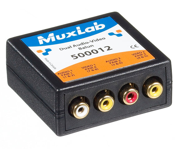 MuxLab 500012 VideoEase Dual Audio-Video Balun