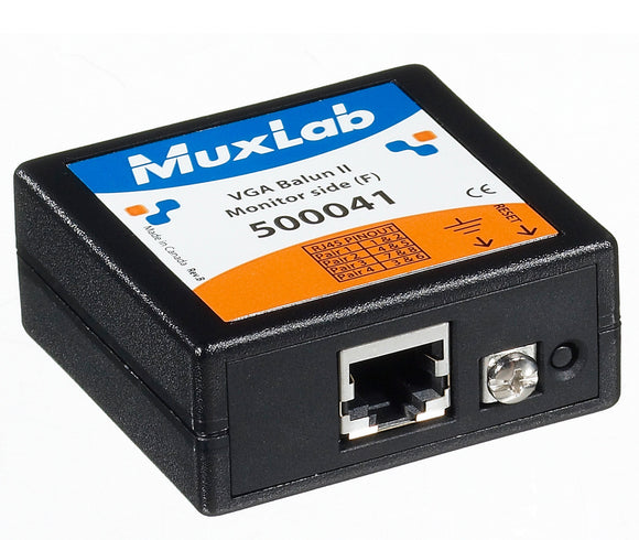 MuxLab 500041 VGA Balun II DB15F Monitor-Side Videoease CAT5 Balun