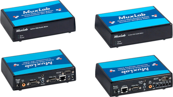 MuxLab 500145 Active VGA Audio Balun Kit