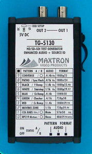 Maxtron TG-5130 Multi-Format SDI Pattern Generator with Voice & OSD